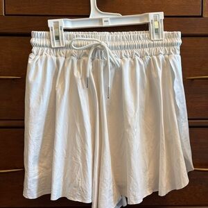 Love Tree Two In One White Drawstring Active Skort Small